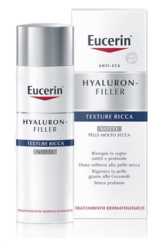 EUCERIN HYALURON+FILLER TEXTURE RICCA NOTTE 50 ML - farmacia187.it