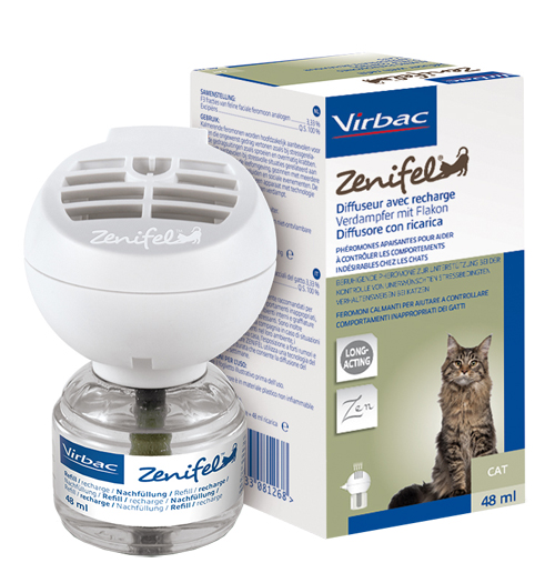 ZENIFEL DIFFUSORE FEROMONI CALMANTI GATTO CON RICARICA 48 ML - farmacia187.it