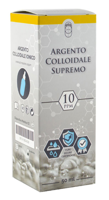 ARGENTO COLLOIDALE SUPREMO 10PPM CERTIFICATO CON CONTAGOCCE 50 ML - farmacia187.it
