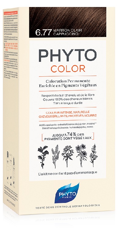 PHYTOCOLOR 6.77 MARR CHIA CAPP 1 LATTE + 1 CREMA + 1 MASCHERA + 1 PAIO DI GUANTI - farmacia187.it