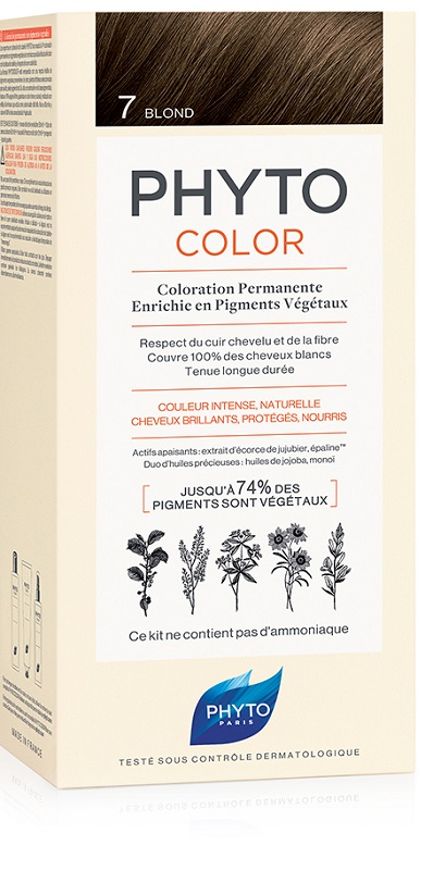 PHYTOCOLOR 7 BIONDO 1 LATTE + 1 CREMA + 1 MASCHERA + 1 PAIO DI GUANTI - farmacia187.it
