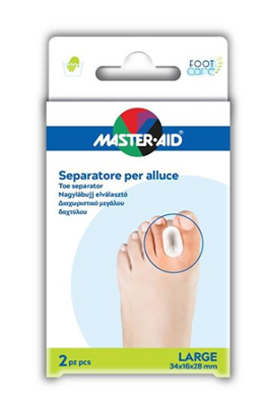 SEPARATORE DITA IN GEL MASTER-AID FOOTCARE PER ALLUCE LARGE 2 PEZZI D2 - farmacia187.it