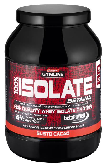GYMLINE 100% WHEY ISOLATE CACAO 900 G - farmacia187.it