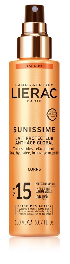 LIERAC SUNISSIME LATTE CORPO SPF15 150 ML - farmacia187.it