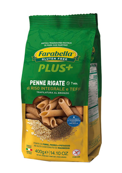 FARABELLA PENNE RISO INTEGRALE E TEFF 400 G - farmacia187.it