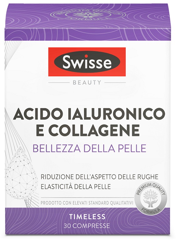 SWISSE ACIDO IALURONICO COLLAGENE BELLEZZA DELLA PELLE 30 COMPRESSE - farmacia187.it