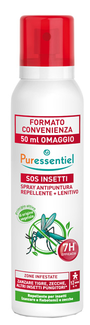 PURESSENTIEL SPRAY ANTIPUNTURA SOS INSETTI PMC 200 ML - farmacia187.it