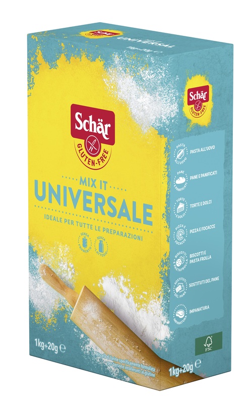 SCHAR MIX IT FARINA UNIVERSALE SENZA LATTOSIO 1 KG + 20 G - farmacia187.it
