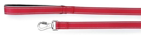 GUINZAGLIO REFLEX CON MANIGLIA IN NEOPRENE ROSSO 20 X 1200 MM - farmacia187.it