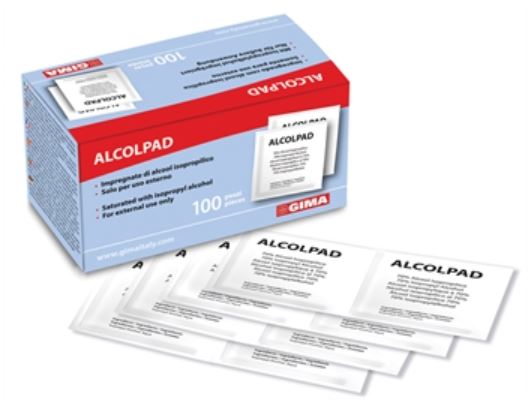 ALCOLPAD 70% ALCOOL ISOPROPILICO 100 PEZZI - farmacia187.it