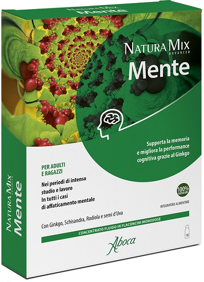 NATURA MIX ADVANCED MENTE 10 FLACONCINI - farmacia187.it