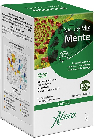 NATURA MIX ADVANCED MENTE 50 CAPSULE - farmacia187.it