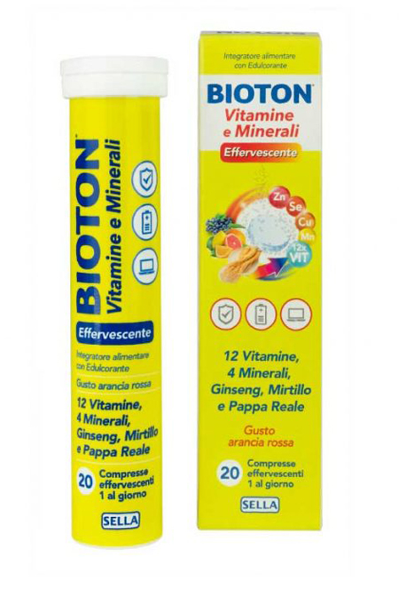 BIOTON VITAMINE E MINEALI 20 COMPRESSE EFFERVESCENTI - farmacia187.it