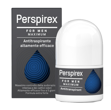 PERSPIREX FOR MEN MAXIMUM ANTITRASPIRANTE ROLL ON 20 ML - farmacia187.it