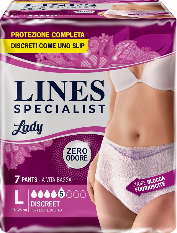 LINES SPECIALIST PANTS DISCREET L FARMA 7 PEZZI - farmacia187.it