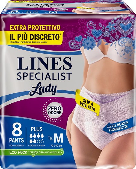 LINES SPECIALIST PANTS PLUS M FARMA 8 PEZZI - farmacia187.it
