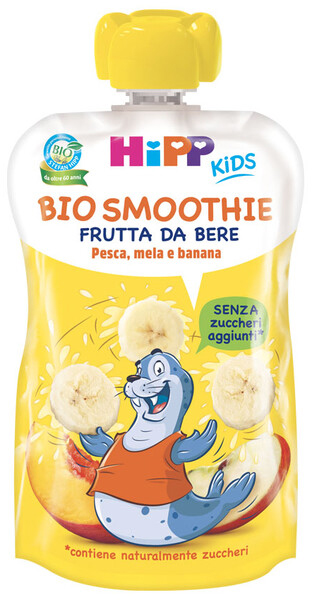 HIPP BIO SMOOTHIES MELA/BAN/PESCA 120 ML - farmacia187.it