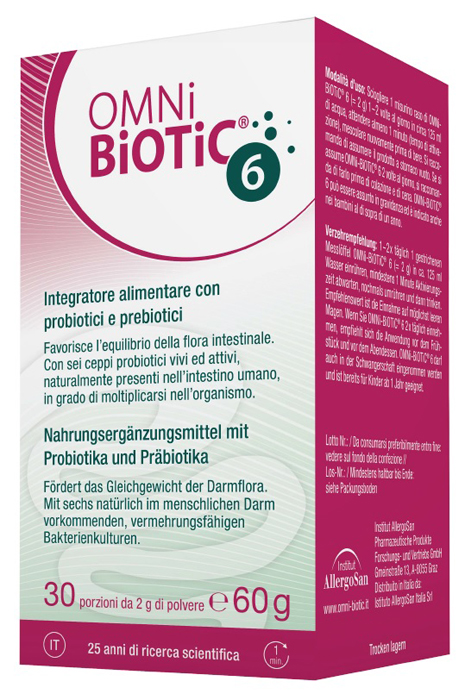 OMNI BIOTIC 6 60 G SENZA GLUTINE E LATTOSIO - farmacia187.it