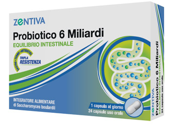 ZENTIVA PROBIOTICO 6 MILIARDI 24 CAPSULE VEGETALI - farmacia187.it