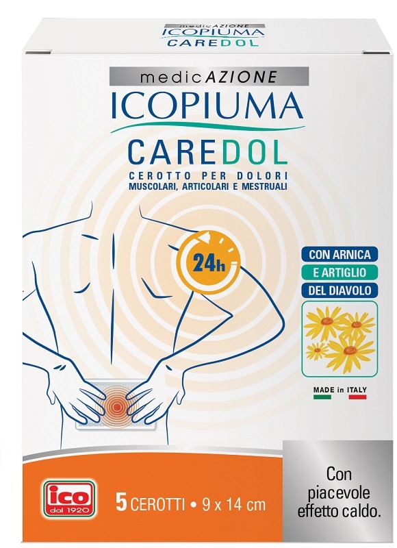 ICOPIUMA CAREDOL CEROTTO DOL RETTANGOLARE 5 PEZZI - farmacia187.it