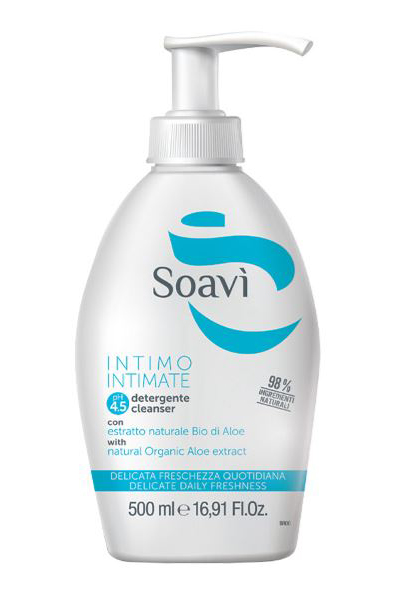 SOAVI INTIMO DELICATO PH4,5 FLACONE CON DISPENSER 500 ML - farmacia187.it