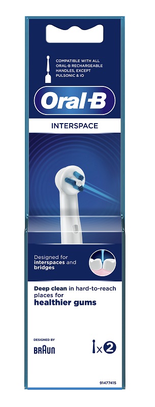 ORALB INTERSPACE TESTINA PER SPAZZOLINO ELETTRICO 2 PEZZI - farmacia187.it