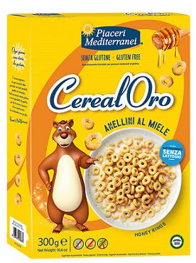 PIACERI MEDITERRANEI CEREALORO ANELLINI MIELE 300 G - farmacia187.it