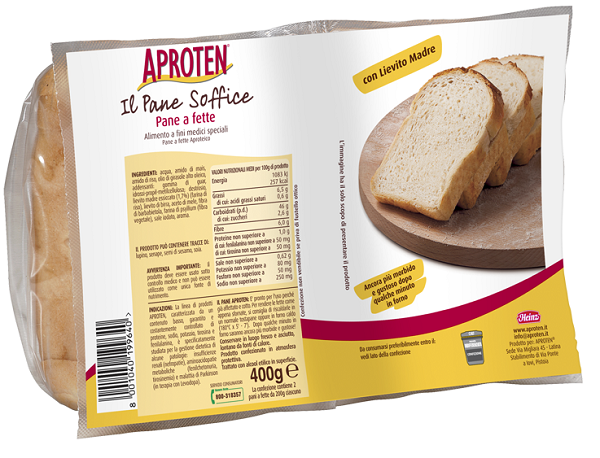 APROTEN PANE BIANCO FETTE 2 PEZZI DA 200 G - farmacia187.it