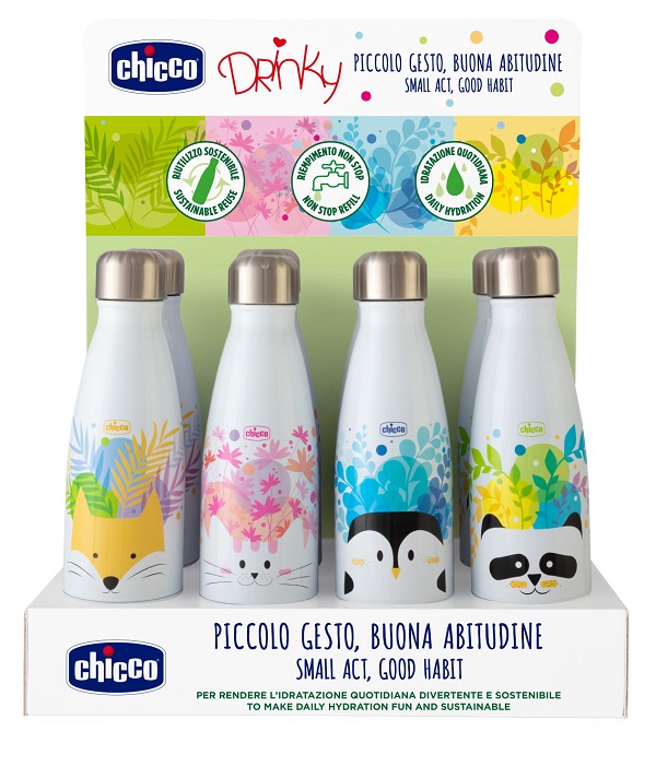 CHICCO BORRACCIA INOX 350 ML - farmacia187.it