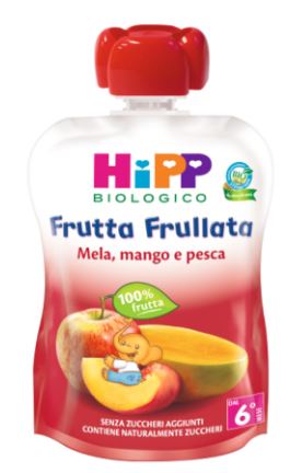 HIPP BIO FRUTTA FRULLATA MELA/MANGO/PESCA 90 G - farmacia187.it