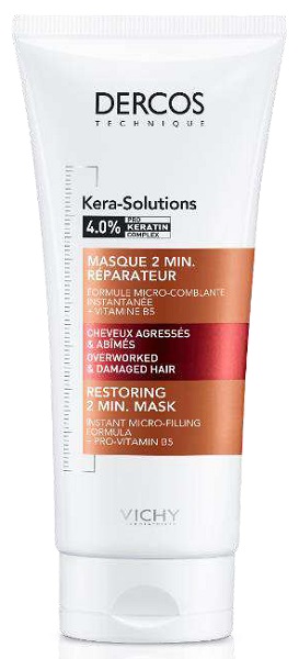 DERCOS TECHNIQUE KERASOL MASCHERA RIPARATRICE 2 MIN 200 ML - farmacia187.it