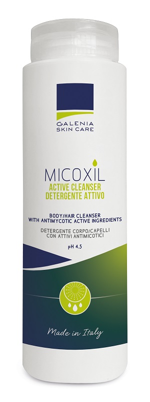 MICOXIL ACTIVE CLEANSER DETERGENTE PER CORPO E CAPELLI PH 4,5 250 ML - farmacia187.it