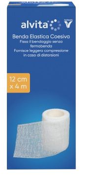 BENDA ELASTICA AUTOADESIVA ALVITA 12X4CM - farmacia187.it