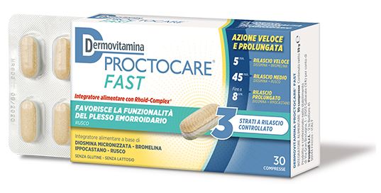DERMOVITAMINA PROCTOCARE FAST 30 COMPRESSE - farmacia187.it