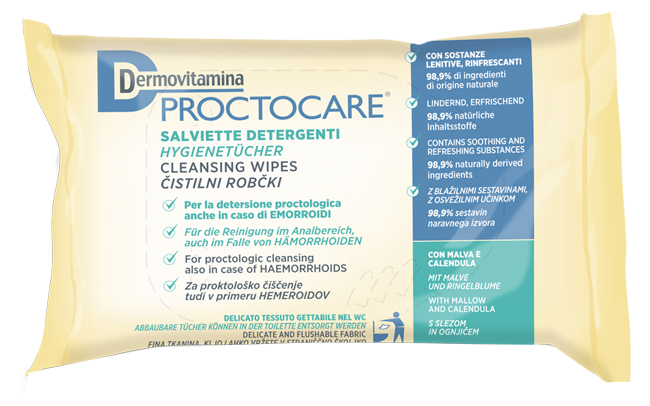 DERMOVITAMINA PROCTOCARE SALVIETTE DETERGENTI 15 PEZZI - farmacia187.it