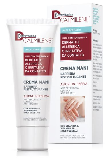 DERMOVITAMINA CALMILENE CREMA MANI BARRIERA RISTRUTTURANTE AZIONE INTENSIVA PER DERMATITE ALLERGICA O IRRITATIVA DA CONTATTO 75 ML - farmacia187.it