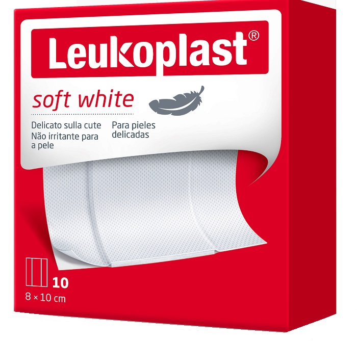 LEUKOPLAST SOFT WHITE 100 X 8 CM 10 PEZZI - farmacia187.it