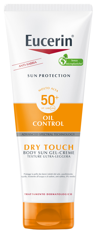 EUCERIN SUN PROTECTION OIL CONTROL DRY TOUCH SPF 50+ SUN GEL CREME 200 ML - farmacia187.it