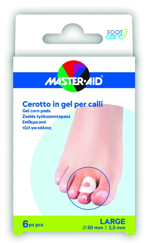 CEROTTO PROTEZIONE CALLI MASTER-AID FOOTCARE IN GEL LARGE 6 PEZZI B11 - farmacia187.it