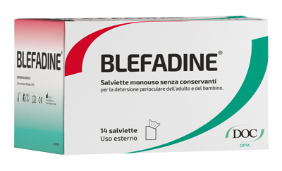 BLEFADINE 14 SALVIETTE MONOUSO PER DETERSIONE PERIOCULARE - farmacia187.it