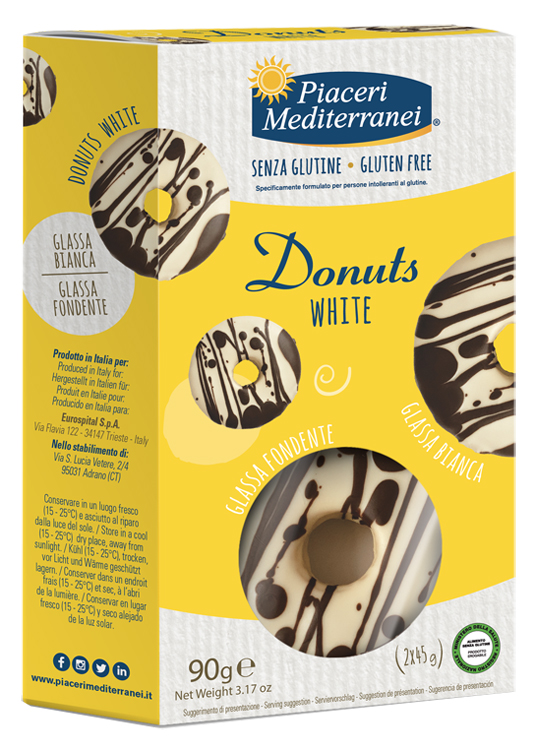 PIACERI MEDITERRANEI DONUTS WHITE 90 G - farmacia187.it