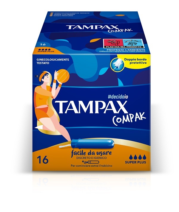 TAMPAX COMPAK ASSORBENTE INTERNO SUPER PLUS 16 PEZZI - farmacia187.it