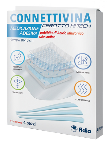 CEROTTO CONNETTIVINA HITECH 10 X 10 CM 4 PEZZI - farmacia187.it