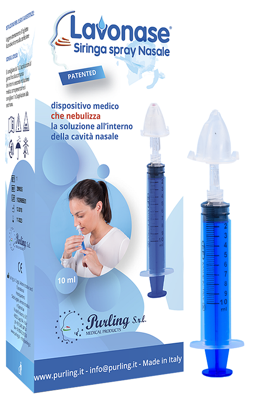 LAVONASE SIRINGA SPRAY NASALE NON STERILE 10 ML LUER-LOCK CON CAPPUCCIO + UGELLO NASALE CON RACCORDO LUER-LOCK + PERFORATORE CON VALVOLA NON RITORNO CON TAPPO - farmacia187.it