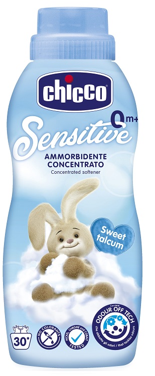 CHICCO SENSITIVE 0M+ AMMORBIDENTE CONCENTRATO SWEET TALCUM 750 ML - farmacia187.it