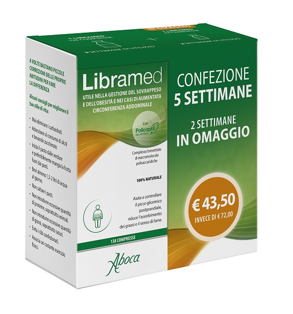 LIBRAMED TRATTAMENTO 5 SETTIMANE 138 + 84 COMPRESSE - farmacia187.it