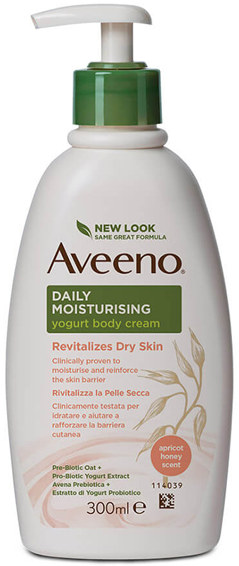 AVEENO CREMA CORPO YOGURT ALBICOCCA&MIELE 300 ML - farmacia187.it