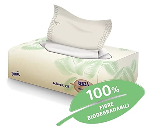 TEMPO BOX FAZZOLETTI NATURAL&SOFT 70 PEZZI - farmacia187.it