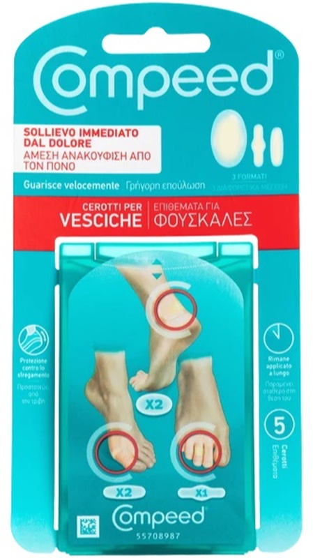 COMPEED CEROTTI PER VESCICHE MISTO 5 PEZZI - farmacia187.it