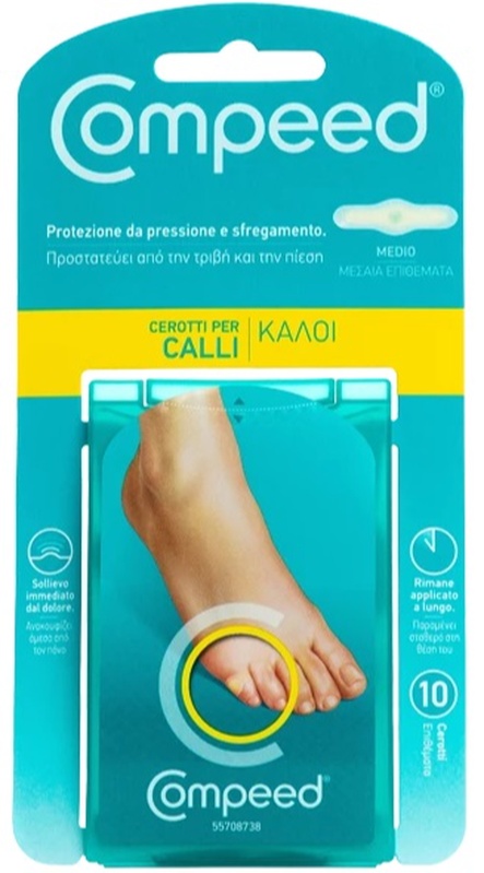 COMPEED CEROTTI PER CALLI MEDIO 10 PEZZI - farmacia187.it